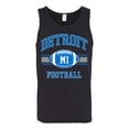 thumbnail image 2 of Wild Bobby City of Detroit DET American Football Fantasy Fan Sports Mens Graphic Tank Top, Black, 2XL, 2 of 3