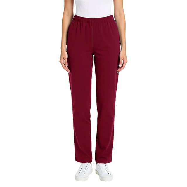 HongQid Sarraus pour Femmes Taille Mi-Haute Jambe Fuselée Pantalon Cargo Bas en Tissu Extensible Tailles Régulières/petites
