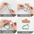 thumbnail image 6 of 100Pcs Jewelry Display Bags Bracelet Display Cards Paper Foldable Header Cards Small Craft Package Cardboard Holders, 6 of 6