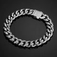thumbnail image 7 of EOEMY 6-14mm Men Women Gold Tone Solid Stainless Steel Miami Curb Link Chain Bracelet-Silver-10mm-8Inch Or 20.5Cm, 7 of 7