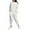 White, variant on HAiming Women 2 Piece Sets Plus Size Solid Color Round Neck Long Sleeved Tops and Sweatpants Loose Outfits with Pocket