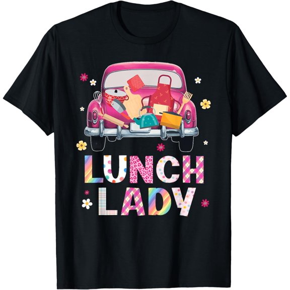 Lunch Lady Truck Lunch Ladies Squad Cafeteria Crew T-Shirt