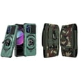 thumbnail image 1 of Case with Belt Holster Bundle for Moto G Stylus 5G 2022: Heavy Duty Shield Cover (Midnight Green) and Vertical Rugged Nylon Phone Pouch (Green Camo), 1 of 9
