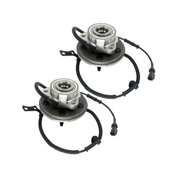 Front Wheel Hub Assembly Set - Compatible with 2006 - 2010 Mercury Mountaineer 2007 2008 2009