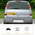 thumbnail image 2 of 5 Pcs Magnetic Reflective Car Stickers New Driver for Student Signs Magnets The, 2 of 6