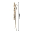 thumbnail image 4 of Unique Bargains 1 Pair Bobby Pin Leaf Shape Hair Clips Gold Tone White, 4 of 5