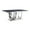 Gray, variant on Benjara Dining Table with Circular Metal Accent Base- Silver