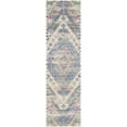 thumbnail image 2 of SAFAVIEH Saffron Harmon Geometric Cotton Runner Rug, Royal Blue/Fuchsia, 2'3" x 8', 2 of 7