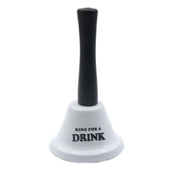 Gold Farb Novelty Ring Bell for a Drink Desk Party Call Bell, White Drink, Size: One Size