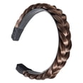 thumbnail image 1 of HLONK Bandeau Dur Tressé pour Femmes - Pièce de Cheveux Perruques Mode Tresses Rétro Fraîches Épingle à Cheveux Deux Brins, 1 of 5