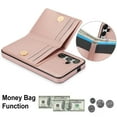 thumbnail image 2 of Allytechgroup Wallet Case Cover for Samsung Galaxy S25+ Plus, with Ring Holder Cards Slots Premium PU Leather TPU Back Cover Shockproof RFID Blocking Phone Case for Samsung Galaxy S25+,Rosegold, 2 of 7