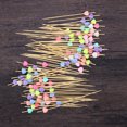 thumbnail image 2 of 100 Pcs 12 cm Cocktail Picks Creative Handmade Heart Shape Bead Appetizer Picks Fruit Toothpicks Party Supplies, 2 of 6