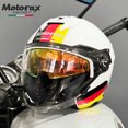 thumbnail image 3 of Casco de motocross de doble lente para hombre y mujer, casco de moto de cara abierta, casco de carreras para turismo, casco con certificación DOT Cascos, 3 of 5