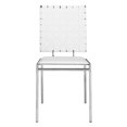 thumbnail image 3 of Brika Home Chaise d'Appoint Moderne en Simili Cuir Blanc (Lot de 4), 3 of 6