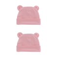 thumbnail image 1 of Qarigey Gorro para recién nacido, gorros elásticos multifuncionales de Color para niñas y niños, accesorios infantiles, gorros de moda para niños Rosado 2piezas Qarigey CBP380475, 1 of 5