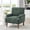 Army Green, variant on Modern Accent Chair with 2" Wide Wale Corduroy, Upholstered Armchair with 9" Solid Wood Legs, Cozy Living Room Chair for Bedroom, Office, Mid-Century Modern Style, Pink
