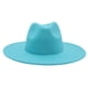 thumbnail image 5 of Sombrero de fieltro de cachemira de color liso con ala grande para otoño e invierno, sombrero de jazz, sombrero francés, 5 of 5