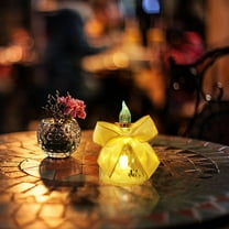 sruoe LED Candles Lights, Candle Flameless, Tea Lights Candles Battery Operated, Fake Candles, Halloween Tabletop Decor, Small Night Light, Candle Lamp for Christmas Ornaments Home Patio Decorative