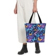 thumbnail image 5 of Pofeuu Butterflies Of The Starry Sky Print Women Fashion Shoulder Handbags Top Handle Satchel Bags Tote Shoulder Shopping Bag Stylish Canvas Tote Bag, 5 of 6