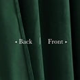 thumbnail image 5 of Green Velvet Curtains 102 inches Long 2 Panels, Luxury Dark Green Decorative Backdrops Light Blocking for Party/Holiday, Solid Warming Drapes Heat & Cold Resistant for Bedroom, W52 x L102, 5 of 9