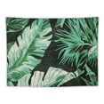 thumbnail image 5 of Nawypu Green Tropical Palm Tree Leaf Tapestry Tropic Forest Aesthetic Banana Plant Black Wall Art Hanging for Headboard Bedroom Bedspread Living Room Dorm Tablecloth Wall Home, 5 of 6