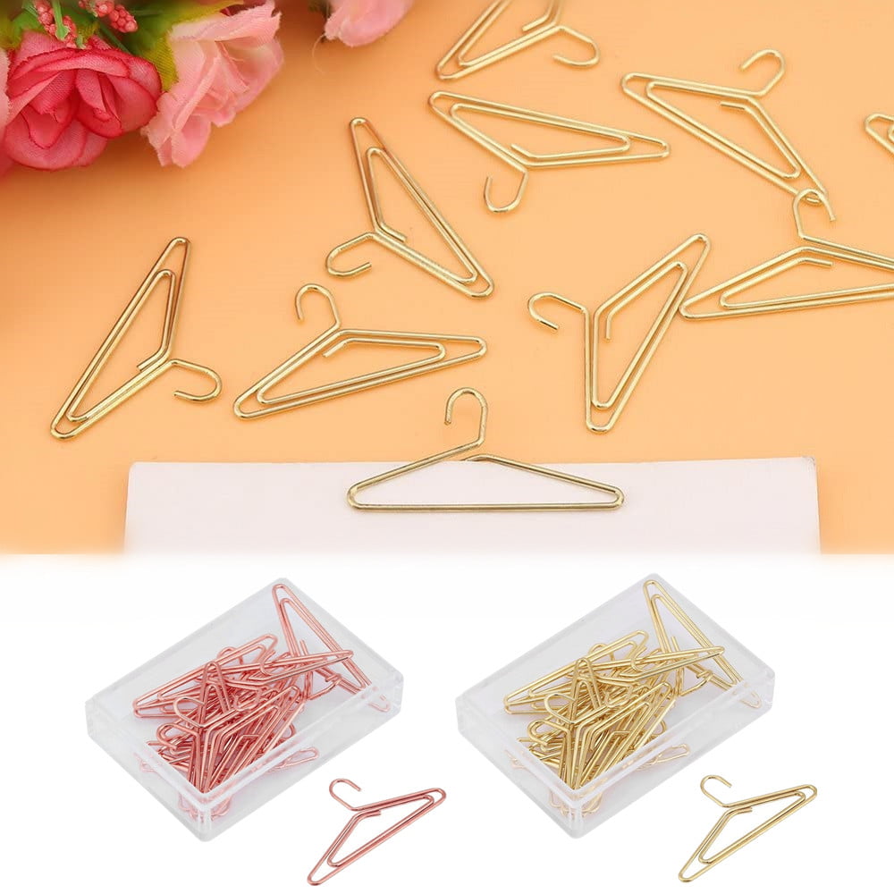 Various Shape Metal Paper Clips Bookmark File Photo Clips Office School Supplies 