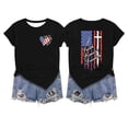 thumbnail image 4 of DHFJKG Independence Day T Shirt Women American Flag Print Short Sleeve Crew Neck Graphic Tee 1776-2026 250 Years Celebration Top, 4 of 4