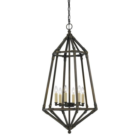 Cal Lighting 40W X 6 Denmark Metal Pendant