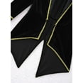 thumbnail image 3 of Yartina Kids Boys Velvet Long Sleeve Tailcoat Regal King/Prince Show Stage Performance Tuxedo Jacket Black 8, 3 of 7