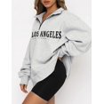thumbnail image 2 of Womens Oversized Sweatshirts Hoodies Half Zip Pullover Fall  Outfits 2023 Y2k Clothes, 2 of 6