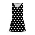thumbnail image 5 of MKLEKYY Trajes De Baño Completo Mujer Womens Summer Dresses 2024 Loose V Neck Sleeveless Swimsuit Coverup With Pockets Floral/Plain/Eyelet, 5 of 5