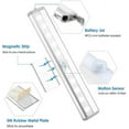 thumbnail image 2 of Luz con sensor de movimiento para interiores, 10 luces LED para armario con sensor de movimiento, funciona con pilas, luces magnéticas debajo del gabinete, tira inalámbrica, barra de luces n, 2 of 5