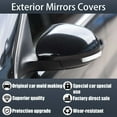 thumbnail image 3 of Rearview Mirror Covers Fits For Changan Automobile UNI-V, Exterior Mirrors Caps, Side Mirror Replacement Covers, Bull Horn Rearview Mirror Caps-Carbon Color, 3 of 6