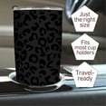 thumbnail image 2 of Black Leopard Print Tumbler - 20 Oz Stainless Steel Insulated Tumblers - Birthday Gifts for Dad,Men, 2 of 6