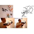 thumbnail image 5 of Ball Claw 3 Piezas Ball Holder Wall Mount para Baloncesto Fútbol Voleibol Fútbol Americano Xemadio ZYY-3133, 5 of 5