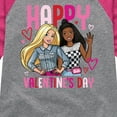 thumbnail image 3 of Barbie - Happy Valentine's Day - Toddler And Youth Girls Raglan Graphic T-Shirt, 3 of 5