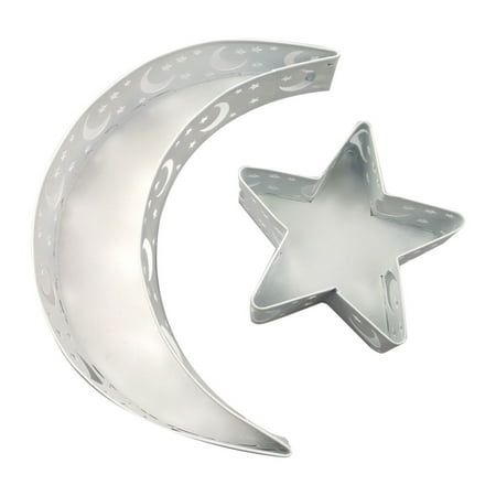

Moon Star Dinner Plate Tray Fruit Plate Ramadan Decoration Eid Mubarak Moon Star Serving Tray Tableware Dessert Food Storage Container Ramadan Muslim Islamic Party Supply