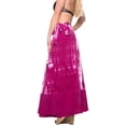 thumbnail image 4 of HAPPY BAY Women's Stylish A-line Flared long Maxi Skirt X-Large Pink-B646, 4 of 4
