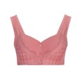 thumbnail image 3 of Bigersell Womens Front Snap Closure Bra Daisy Bra for Seniors Women Lace Trim V-Neck Push up Bras No Underwire Comfortable Wireless Bra Female Padded Bralette Wire-Free Bra Style-R10 Watermelon Red M, 3 of 5