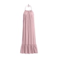 thumbnail image 5 of Adeawade Party Dresses For Women Backless Sleeveless Maxi Dress Oversized Duster Coat Style Long Dress With Spaghetti Straps Crewneck Dresses Versatile Clothing 2Xl Light Pink, 5 of 6
