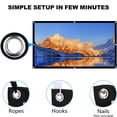 thumbnail image 6 of BDQ Projector Screen 100-Inch, 16:9, Front & Rear Projection, Portable Wrinkle-Free., 6 of 11