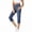*5-Dark Blue, variant on VBVC Women's High Waisted Capri Leggings,Non-Denim Stretchy Sweatpants For Women,Ladies Tummy Control Cropped Pants with No Pockets or No Button,Navy,S-2XL