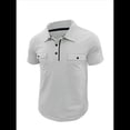 thumbnail image 3 of Camisetas de Corta para Hombre, Informales, Absorbentes de Humedad, de Golf, Ajustadas, Básicas, con Bolsillo. XXXL, 3 of 7