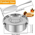 thumbnail image 3 of Ihvewuo 7.5inch Flan Mold for Fast Pot 6QT to 8QT 304 Stainless Steel Flan Pan Mold with Lid Handle 1.5QT Round Flan Baking Pan, 3 of 10