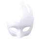 thumbnail image 1 of Papel blanco en blanco Máscaras de bricolaje Máscara pintada Mascarilla de disfraces de Halloween (triángulo), 1 of 5
