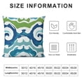 thumbnail image 5 of Decorative Green Blue Abstract Throw Pillow CoversOutdoor Cushion Cover Square Pillowcase for Car Sofa Couch Home Decor, 5 of 5