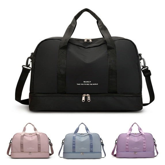 Shenmeida Travel Duffel Bag,Sports Tote Gym Bag,Shoulder Weekender Overnight Bag for Women