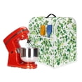thumbnail image 2 of ZIATUBLES Mixer Dust Cover Reusable Kitchen Appliance Cover with Front Pockets and Top Handle Multi-Functional Kitchen Accessories Compatible with 4.5-5 Quart Mixer, Green Leaf White, 2 of 7