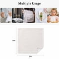 thumbnail image 4 of Farmhouse Beige White Striped Cloth Napkins, Modern Stripes Washable and Reusable Dinner Napkins Set of 8, Table Napkin for Kitchen Party Birthday Wedding Hotel Housewarming 20"x20", 4 of 8