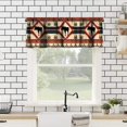thumbnail image 2 of Rustic Farmhouse Valances Curtains for Kitchen Windows, Lodge Bear Moose Deer Country Style Farmhouse Country Short Small Curtains Treatments for Bedroom Living Room Bathroom, 54" X 18", 2 of 5